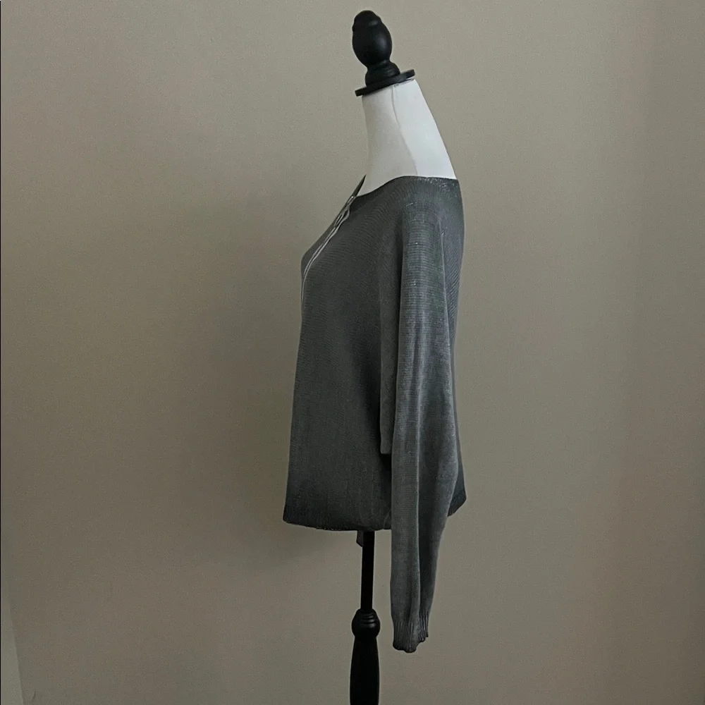 GiGi Moda Chic Gray Women's long sleeve Cardigan - Picture 7 of 11